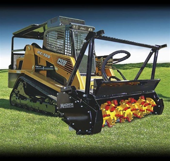 Skid steer backhoe attachments